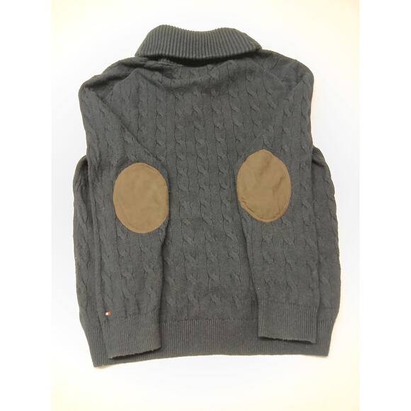 Tommy Hilfiger Lux Cotton Blue Zip Pull Over Comfort Fit Relaxed Sweatshirt XL - Picture 6 of 6